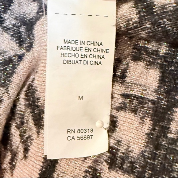 Lucky Brand Tribal Waterfall Cardigan | Grannycore Boho Knit | Neutral Layer - Picture 9 of 10